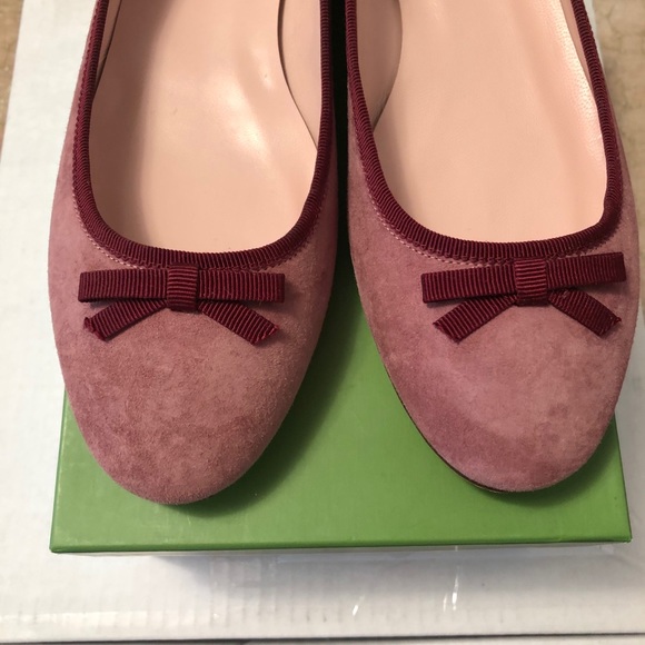 Hold! Kate Spade Melia pink suede ballet flat  9 - Picture 11 of 16